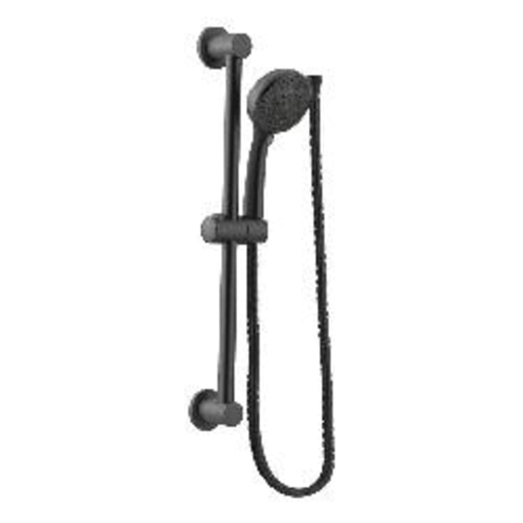 Moen® 3669EPBL Eco-Performance Handheld Shower With Slide Bar, 4 in Dia, 1.75 gpm, Matte Black, Domestic