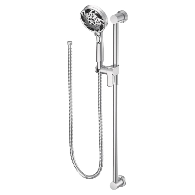 Moen® 3670EP Eco-Performance Hand Shower, 4-1/2 in Dia, 1.75 gpm Flow Rate, 69 in L Hose, Polished Chrome, Domestic
