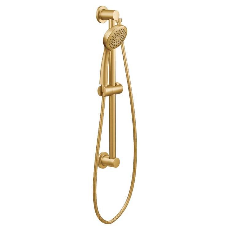 Moen® 3868EPBG Eco-Performance Handheld Shower With Slide Bar, 4 in Dia, 2 gpm, Brushed Gold, Domestic