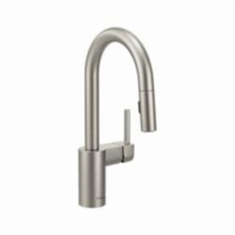 Moen® 5965SRS Align™ Bar Faucet, 1.5 gpm, Spot Resist® Stainless Steel, 1 Handles, Domestic