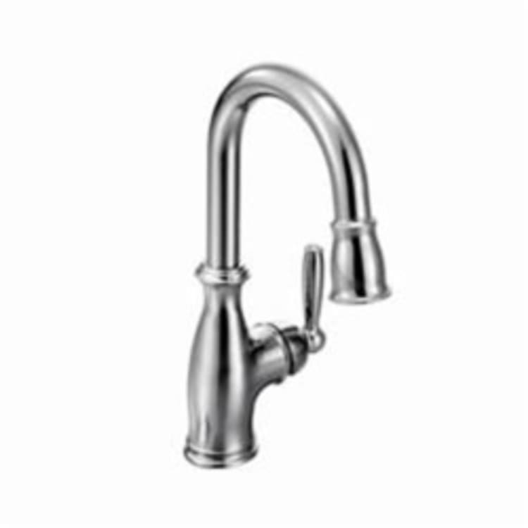 Moen® 5985 Brantford™ Bar Faucet, 1.5 gpm, Chrome Plated, 1 Handle, Domestic