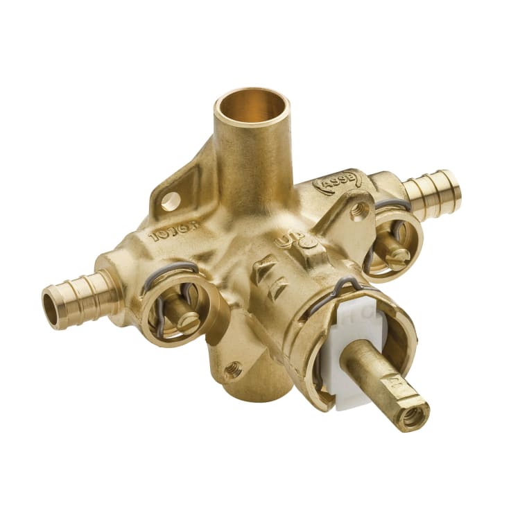 Moen® 62360 M-Pact® Rough-In Valve, 1/2 in C Inlet x 1/2 in C Outlet, Brass Body, Domestic