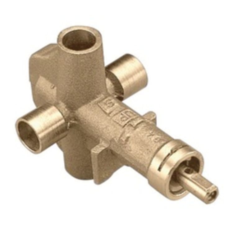 Moen® 62700 Chateau® Tub and Shower Valve, 1/2 in IPS Inlet x 1/2 in IPS Outlet, Brass Body, Domestic