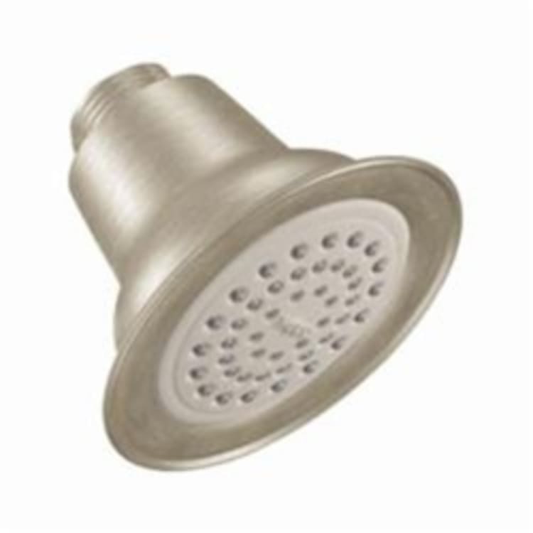 Moen® 6313BN Shower Head, 1.5 gpm, 1 Spray, Wall Mount, 2-3/4 x 3-1/2 in Head, Domestic