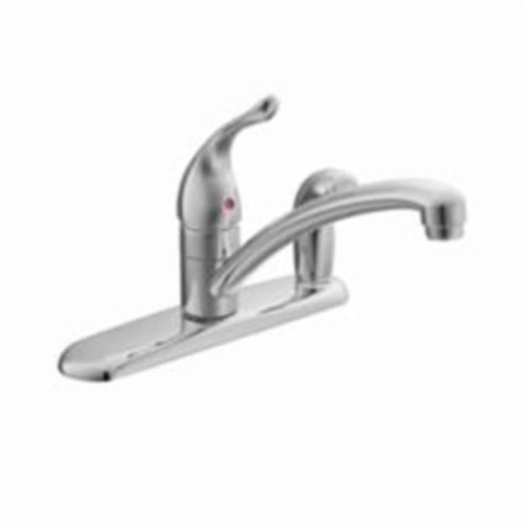 Moen® 67434 Chateau® Kitchen Faucet, 1.5 gpm, 1 Handle, Chrome Plated, Domestic