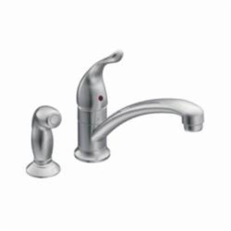 Moen® 7437 Chateau® Kitchen Faucet, 1.5 gpm, 1 Handle, Chrome Plated, Domestic