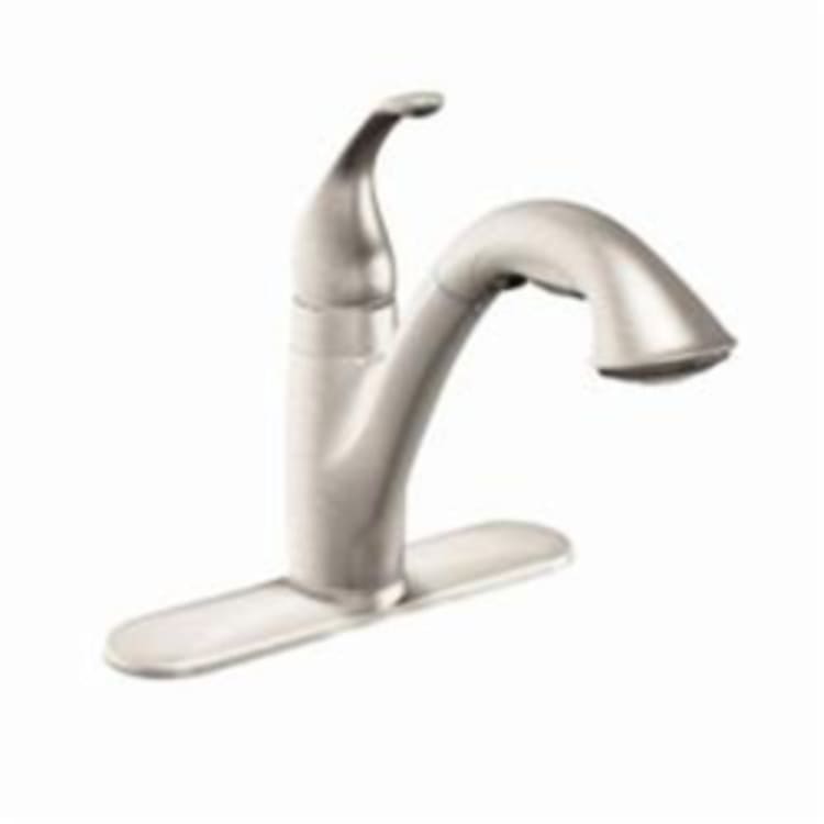 Moen® 7545SRS Camerist® Kitchen Faucet, 1.5 gpm, 1/3 Faucet Holes, Spot Resist® Stainless Steel, 1 Handle, Domestic