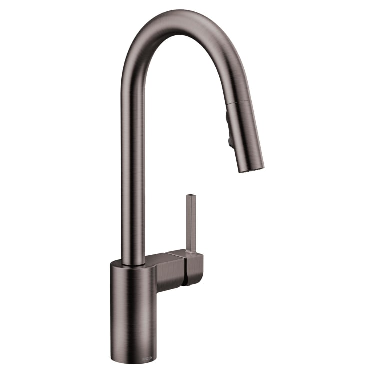 Moen® 7565BLS Align™ Pulldown Kitchen Faucet, 1.5 gpm Flow Rate, Black/Stainless Steel, 1 Handles, 1 Faucet Holes, Domestic, Commercial