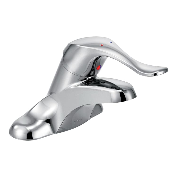 Moen® 8422F05 Centerset Bathroom Faucet, M-BITION™, Polished Chrome, 1 Handle, 0.5 gpm