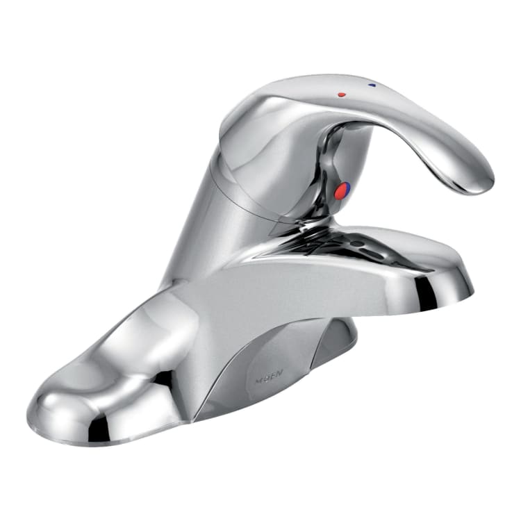 Moen® 8439 M-BITION™ Centerset Bathroom Faucet, Polished Chrome, 1 Handles, 1.2 gpm Flow Rate