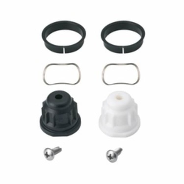 Moen® 97556 Handle Adapter Kit, For Use With Monticello® 5997 T 2-Handle Lavatory Faucet, Plastic, Domestic, Domestic