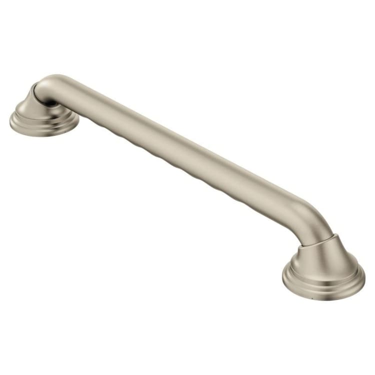 Moen® LR8724D3BN Ultima Designer Grab Bar, Home Care®, 24 in L x 1-1/4 in Dia, Brushed Nickel, 304 Stainless Steel, Import
