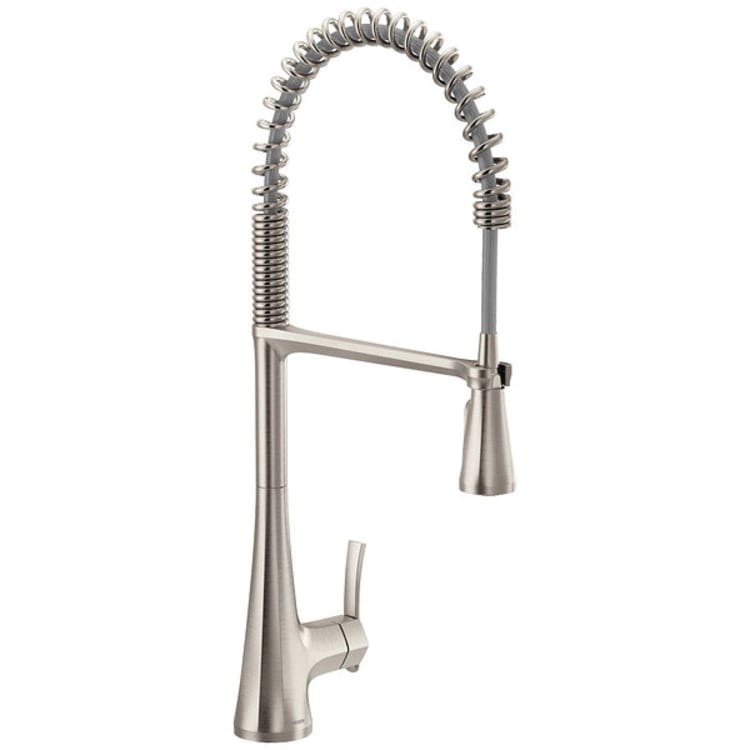 Moen® S5235SRS Sinema™ Kitchen Faucet, 1.5 gpm Flow Rate, 360 deg High Arc Pull-Down Spout, Spot Resist® Stainless, 1 Handle, Domestic