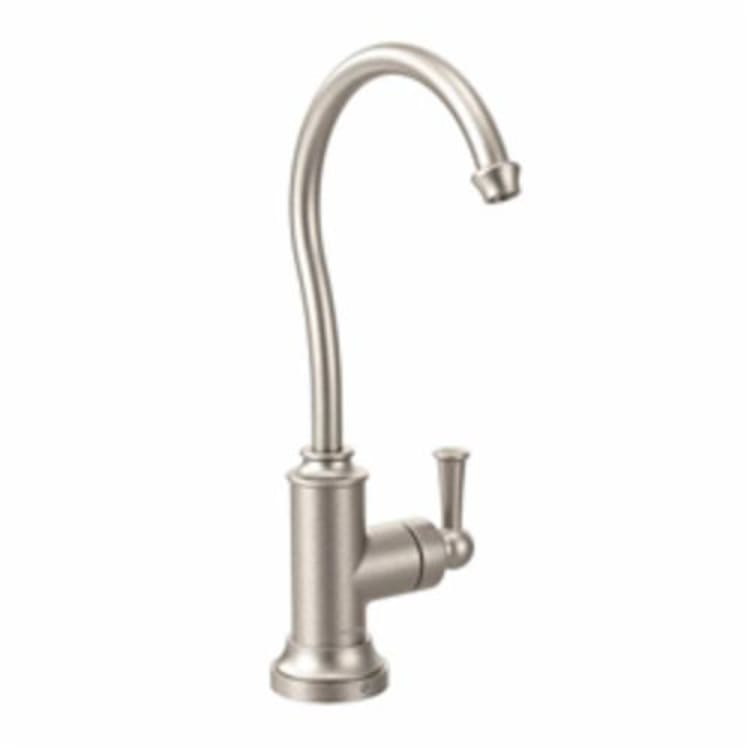 Moen® S5510SRS SIP™ Traditional Beverage Faucet, 1.5 gpm, 1 Handle, Spot Resist® Stainless Steel, Domestic