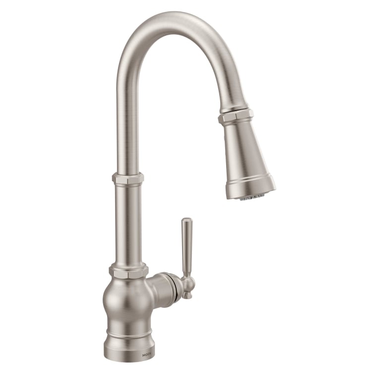 Moen® S72003SRS Paterson™ Pulldown Kitchen Faucet, 1.5 gpm Flow Rate, Spot Resist™ Stainless Steel, 1 Handles, 1 Faucet Holes, Domestic