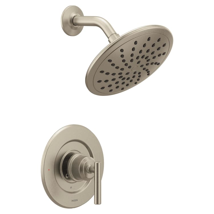Moen® T3002EPBN Shower Only Trim, 2 gpm Shower, Brushed Nickel