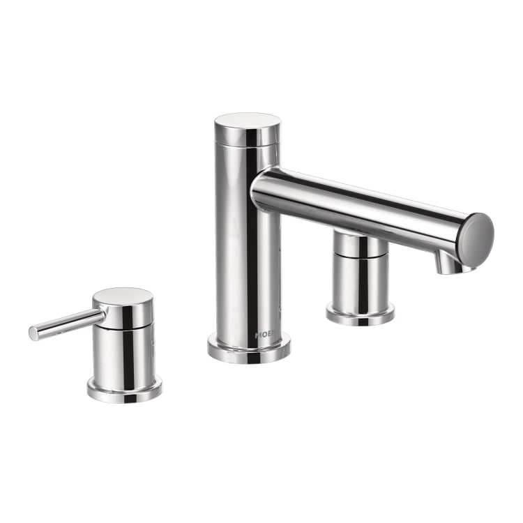 Moen® T393 Align™ Roman Tub Faucet, 10 in Center, Chrome Plated, 2 Handles, Hand Shower Yes/No: No, Domestic