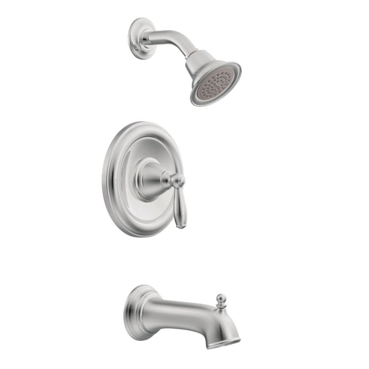 Moen® T62153EP Tub and Shower Trim, 1.75 gpm Shower, Polished Chrome