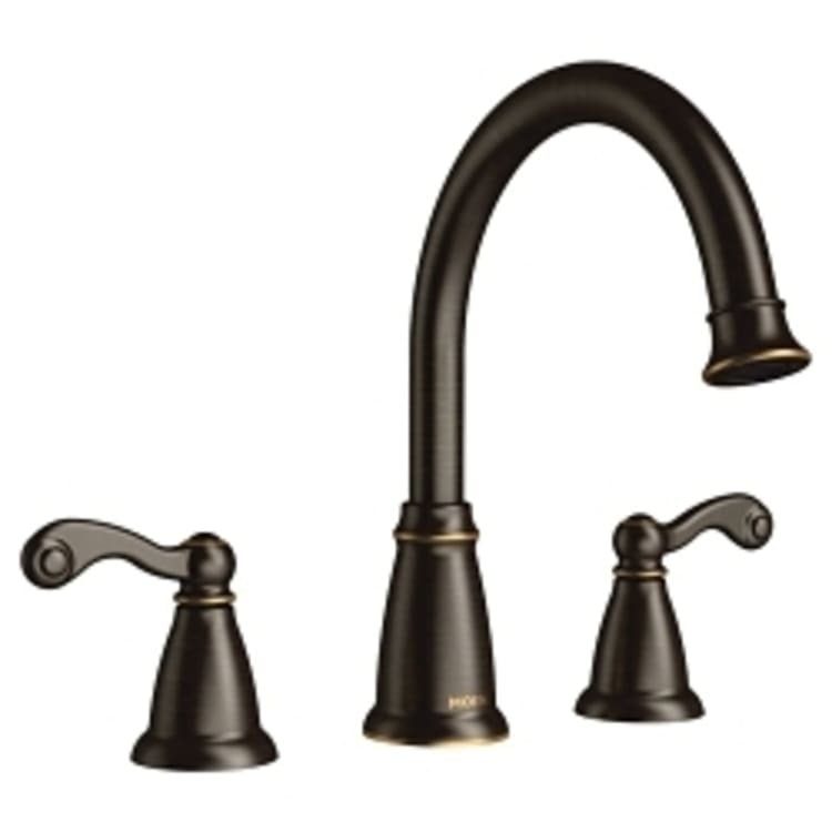 Moen® T624BRB Traditional® Roman Tub Faucet, 10 in Center, Mediterranean Bronze, 2 Handles, Function: Traditional, Domestic