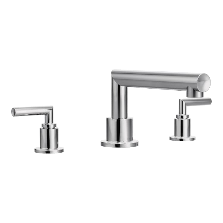 Moen® TS93003 Arris™ Roman Tub Faucet, 10 in Center, Polished Chrome, 2 Handles, Function: Traditional, Domestic
