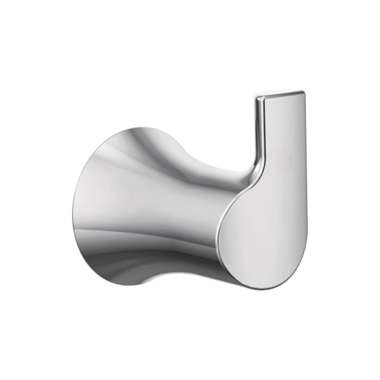 Moen® YB0203CH Model YB0203 Robe Hook, Doux™, 2-3/32 in L x 2-1/2 in W x 2-11/16 in H, 1 Hook, Import