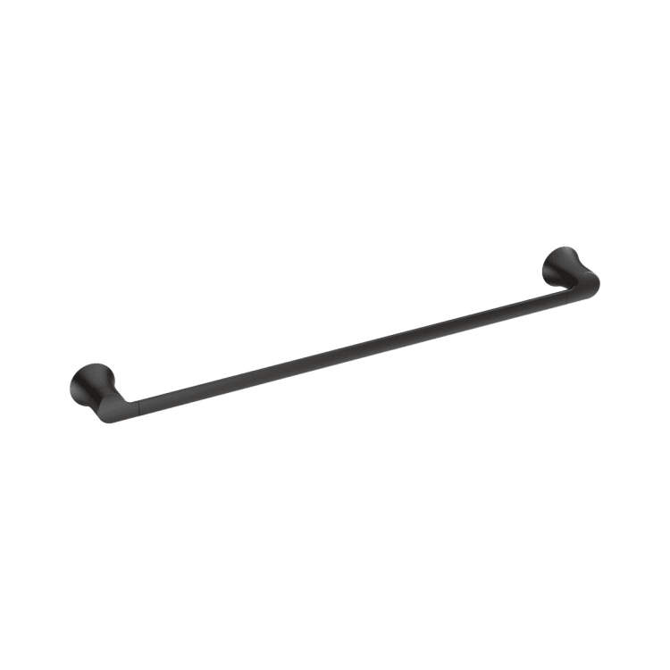 Moen® YB0224BL Towel Bar, Doux™, 24 in L Bar, 2.06 in OAD x 2-1/2 in OAH, Stainless Steel/Zinc, Matte Black, Import