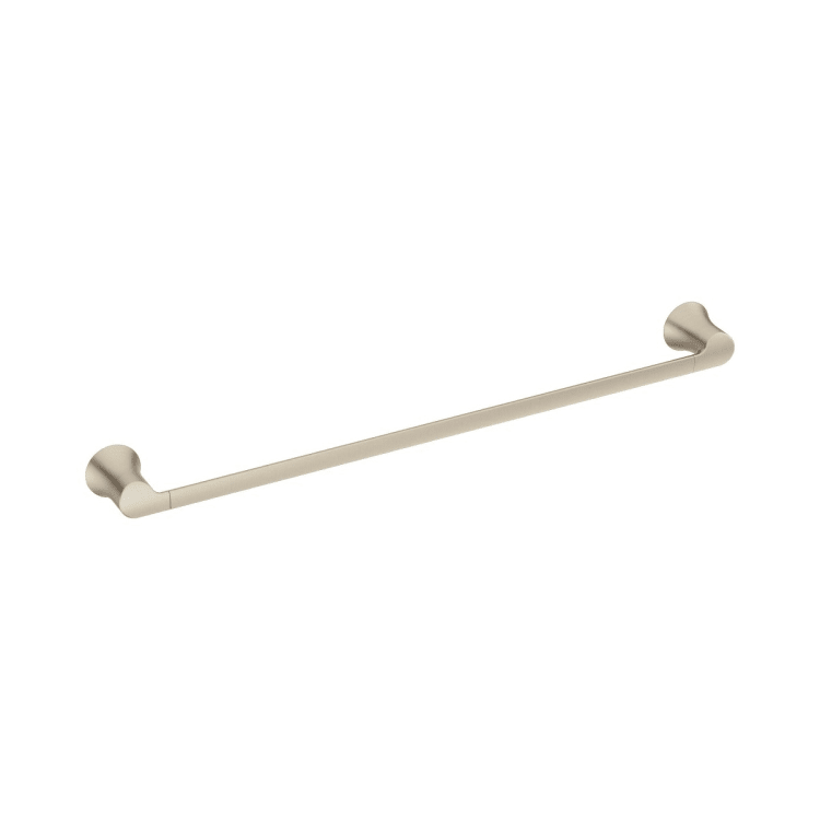 Moen® YB0224BN Towel Bar, Doux™, 24 in L Bar, 2.06 in OAD x 2-1/2 in OAH, Stainless Steel/Zinc, Brushed Nickel, Import