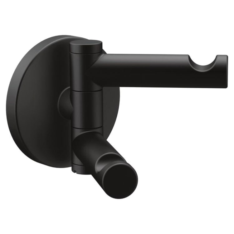 Moen® YB0402BL Swiveling Double Robe Hook, Align™, 3.98 in OAW x 1.14 in OAD x 2.6 in OAH, Zinc, Import