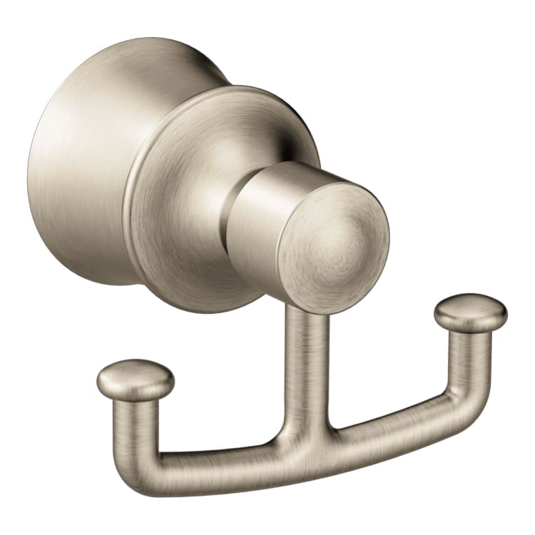 Moen® YB2103BN Robe Hook, Dartmoor™, 2 Hooks, 3 in OAW x 2.41 in OAD x 1.63 in OAH, Import