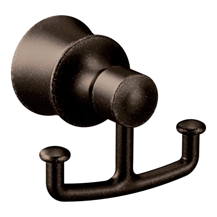 Moen® YB2103ORB Robe Hook, Dartmoor™, 2 Hooks, 3 in OAW x 2.41 in OAD x 1.63 in OAH, Import