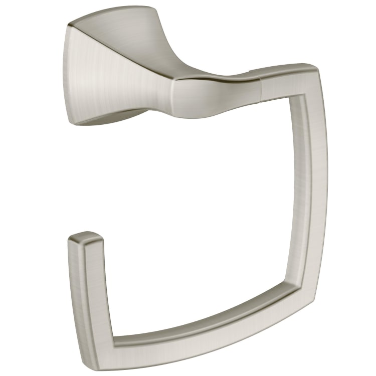 Moen® YB5186BN Hand Towel Ring, Voss™, 2.8 in OAD x 5.79 in OAH, Brushed Nickel, Import