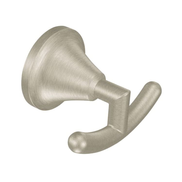 Moen® YB5803BN Robe Hook, Icon™, 2 Hooks, 3.61 in OAW x 2.45 in OAD x 2-1/4 in OAH, Import