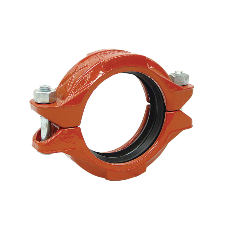 Gruvlok® Rigidlok® 0390013522 FIG 7401 Pipe Coupling With EPDM Gasket, 2-1/2 in, Grooved, Ductile Iron, Rust Inhibiting Paint, Domestic