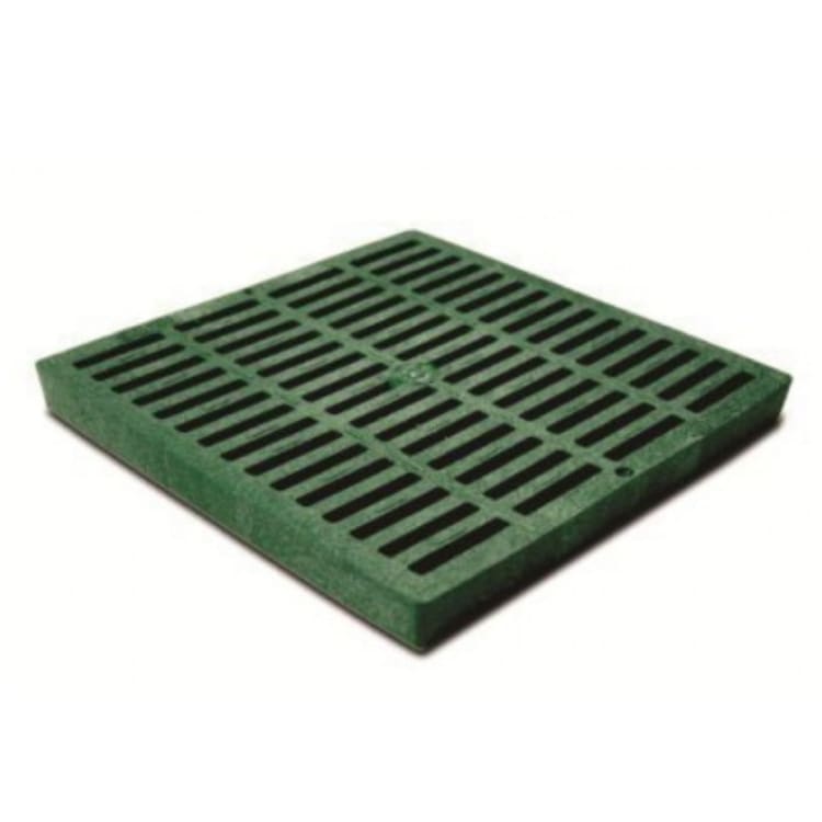 NDS® 1212 Catch Basin Drain Grate, 155.28 gpm, Square Shape, Domestic