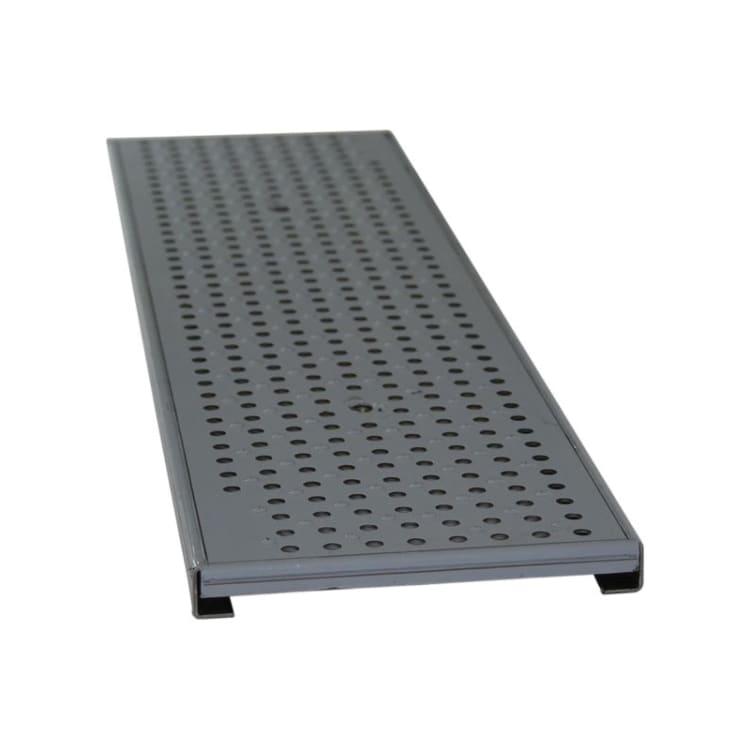 NDS® Dura Slope™ DS-226 Heel-Proof Perforated Channel Grate, 23.34 gpm at 1/2 in Head, Domestic