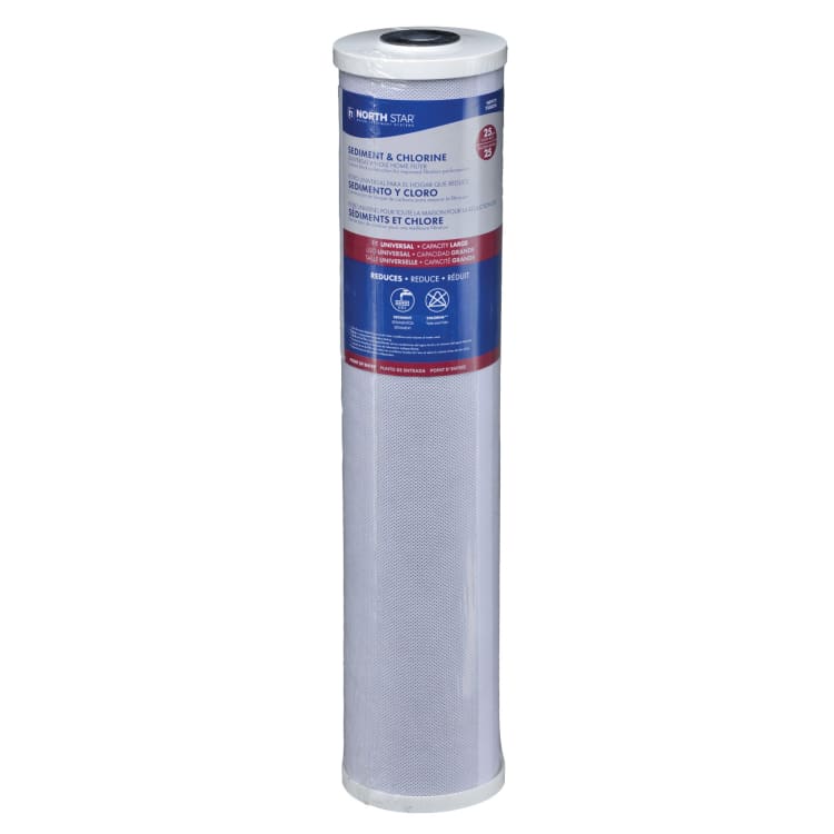 North Star® 7358218 Point-of-Entry Filter Cartridge, 20 in H, Carbon Block, Import