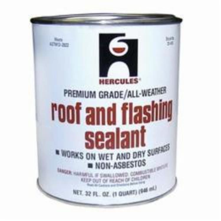 Hercules® 25405 Premium Roof and Flashing Sealant, 1 qt Can Container, Black