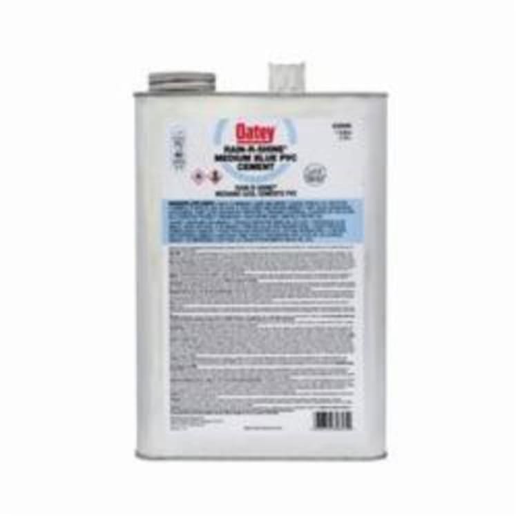 Oatey® Rain-R-Shine® 30895 Medium PVC Cement, 1 gal, Translucent Liquid, Blue, 0.92