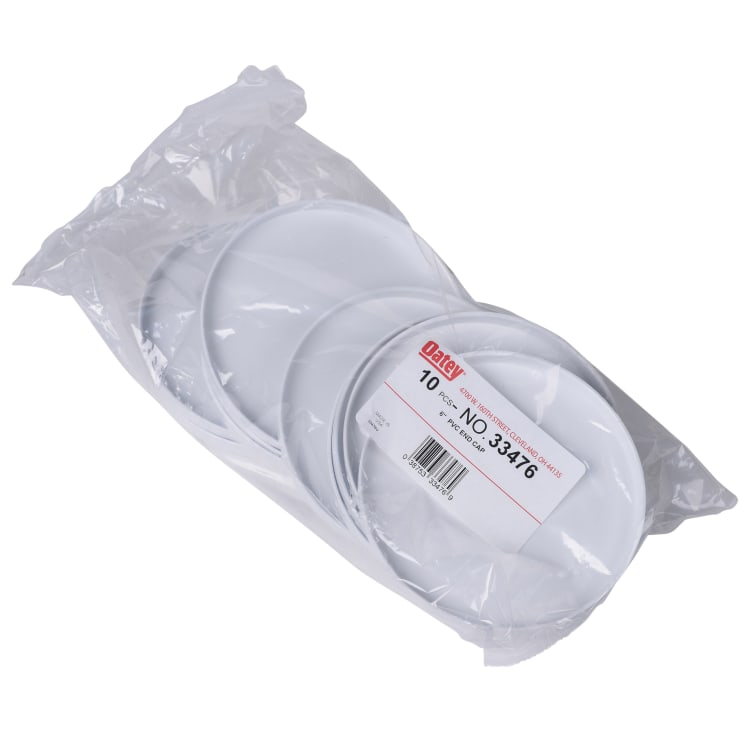 Oatey® End-Cap™ 33476 Test Cap, 6 in Dia, PVC, White