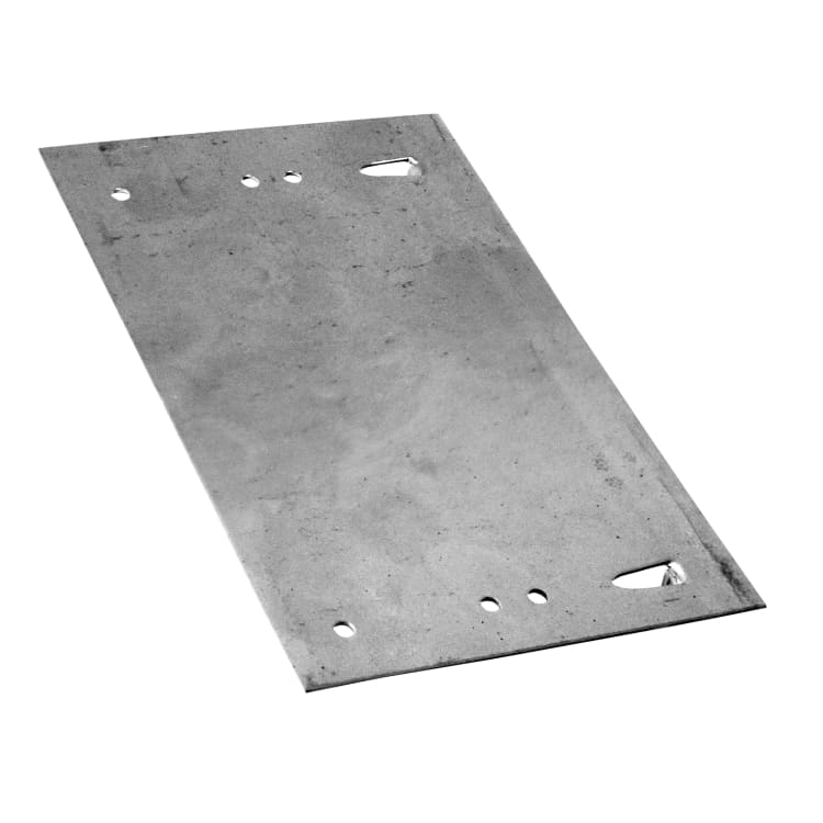 Oatey® 33899 Self-Nailing FHA Plate, 8 in L x 5 in W, Steel, Hot Dipped Galvanized, Domestic