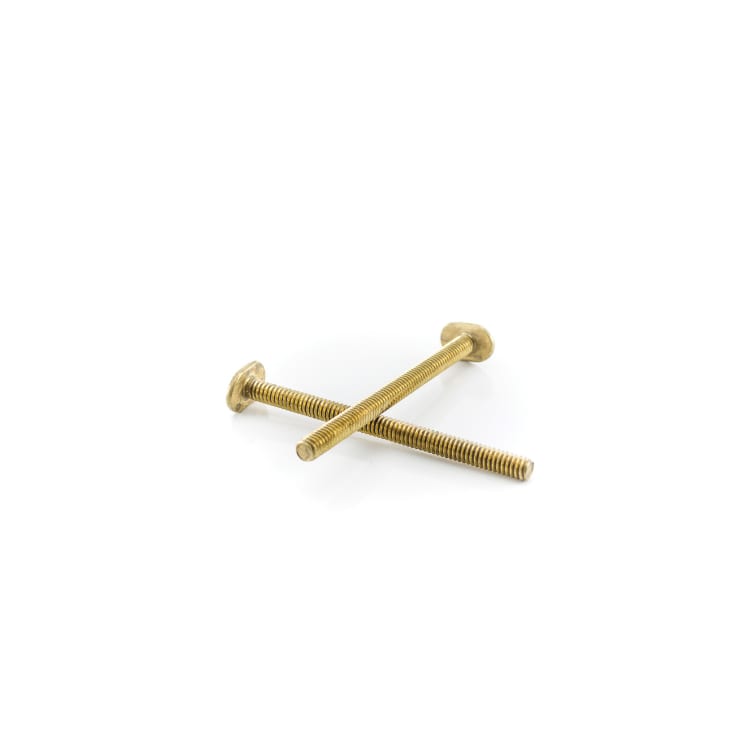 PASCO 111 Closet Bolt, 1/4 in x 3-1/2 in L Thread, Brass