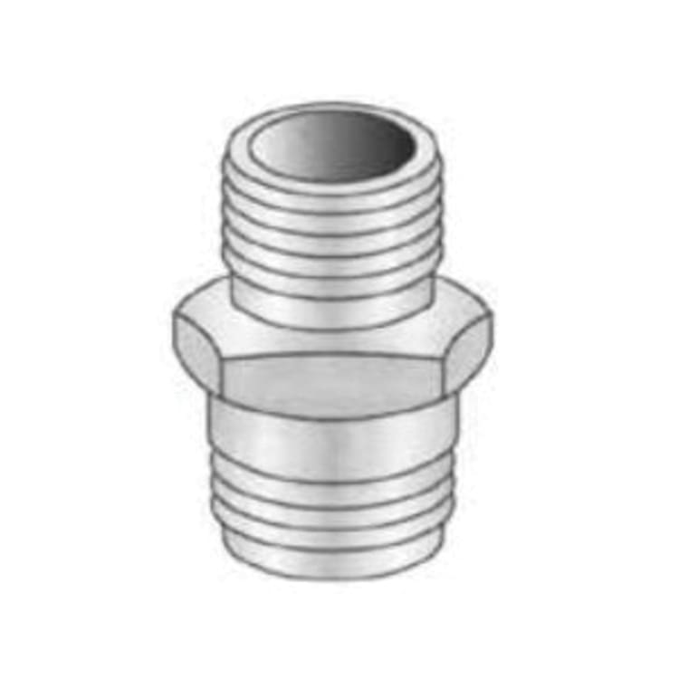 PASCO 2143 Adapter, 3/4 x 1/2 x 1/2 in, Male Hose Thread x MNPT x Female C, Brass