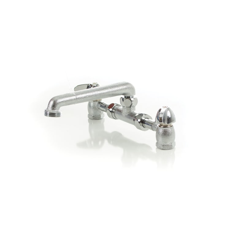 PASCO 69120 Adjustable Laundry/Utility Faucet, Male Spout Hose, Chrome Plated, Commercial