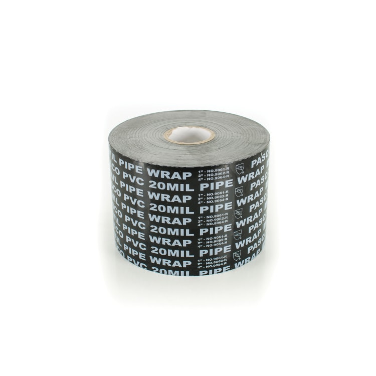 PASCO 9062-R Printed Pipe Protection Tape, 100 ft L x 20 mil THK Wall, PVC
