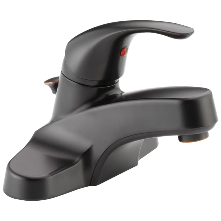 Peerless® P188620LF-OB-M Centerset Lavatory Faucet, Oil Rubbed Bronze, 1 Handles, Pop-Up Drain, 1.2 gpm Flow Rate