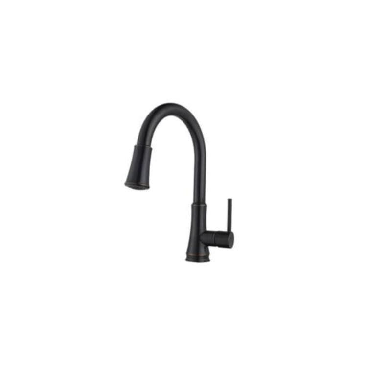 Pfister® G529-PF1Y Pfirst Series™ Professional Grade Pull-Down Kitchen Faucet, 1.8 gpm Flow Rate, Tuscan Bronze, 1 Handles, 1 Faucet Holes, Function: Traditional