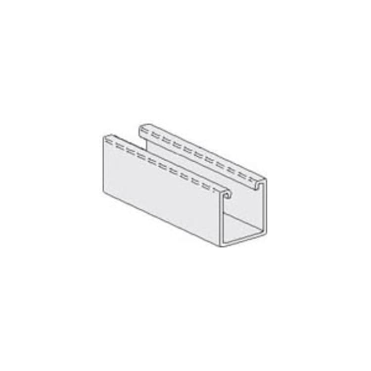 PHD 1012SS-304 Channel, 1-1/8 x 9/16 in Slots, 2 in Spacing, 20 ft L