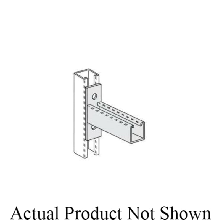 PHD S6130 EG Single Channel Bracket, 6 in L x 2 in W, Low Carbon Steel