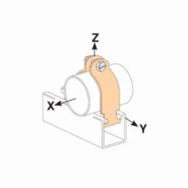 PHD S2303ACP Copper Tubing Clamp, 1/2 in, 50 lb Load, Carbon Steel