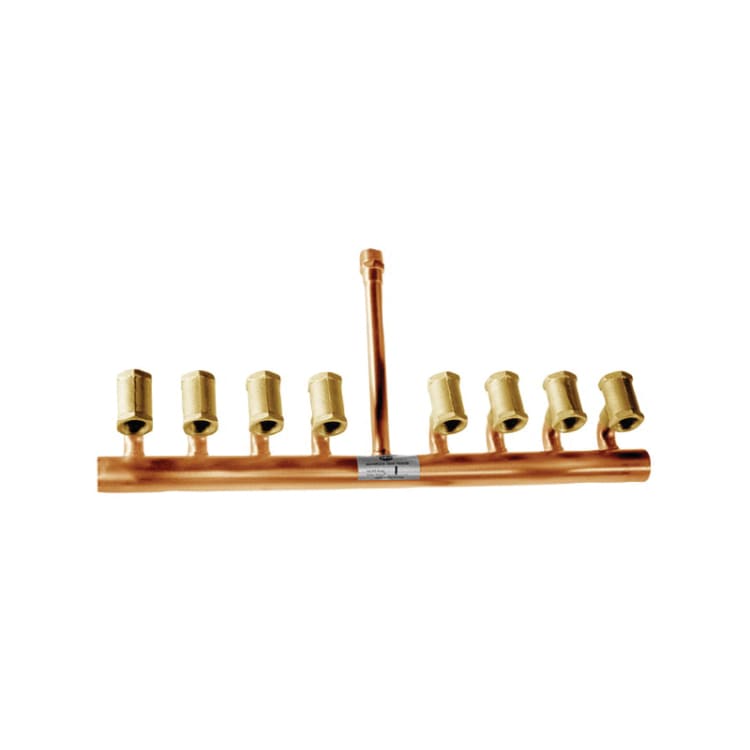 PPP® PM-8 Fluid Distribution Manifold, 8 Outlets, Brass/Copper, Domestic